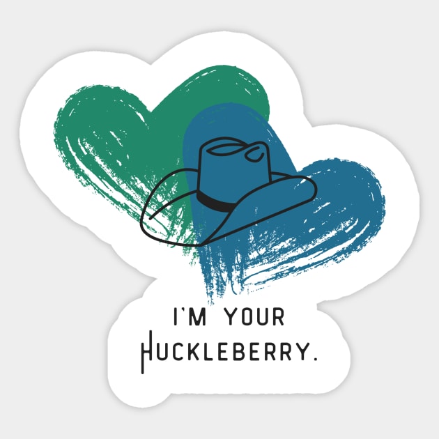 "I'm Your Huckleberry" Destiel Design Sticker by madelinerose67